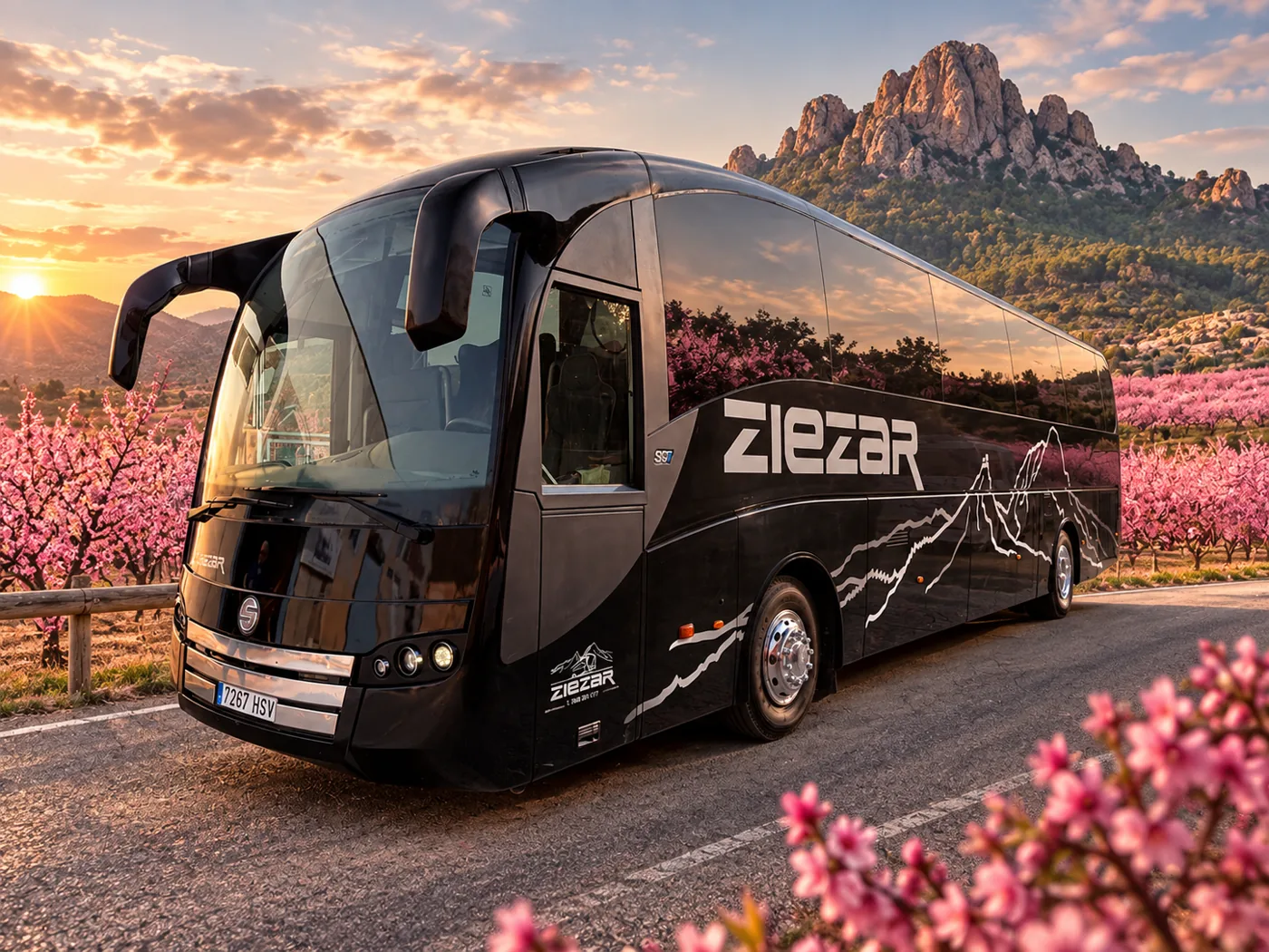 Autocar Ziezar en la floración de Cieza