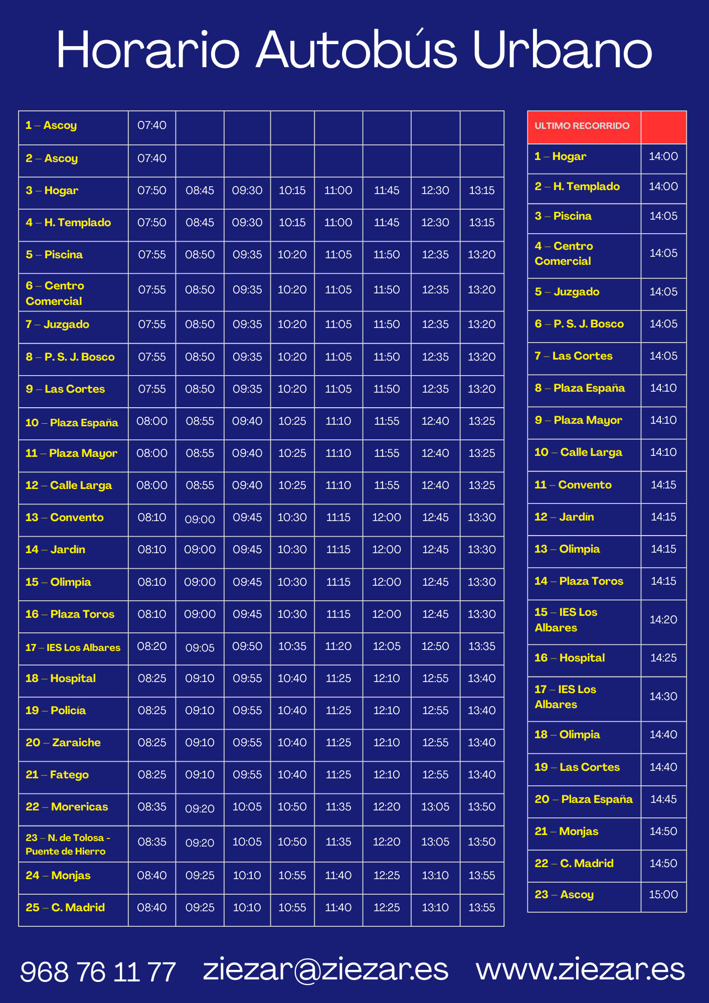 Autobus Urbano Cieza